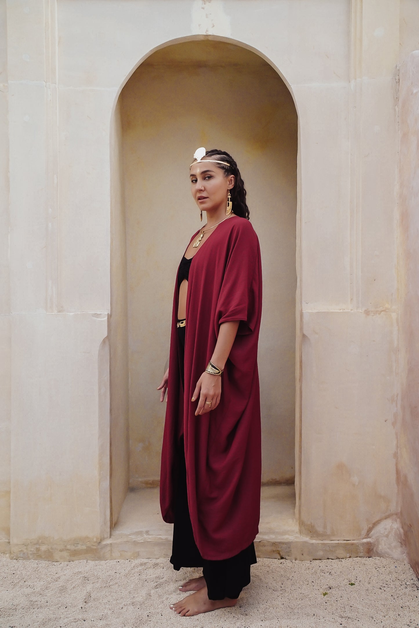 SET Sekhmet robe and crown