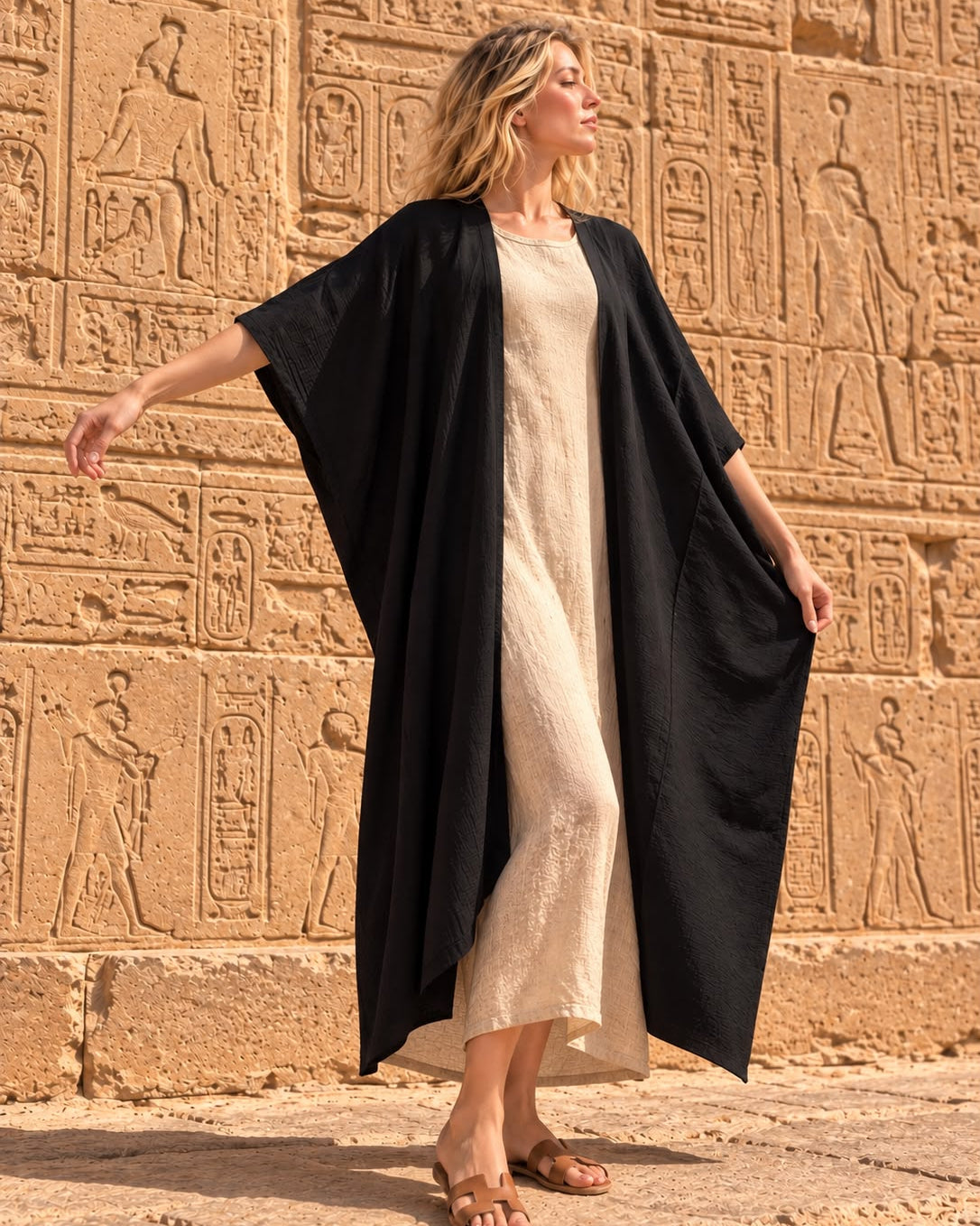 Osiris Robe of Alchemy - black linen