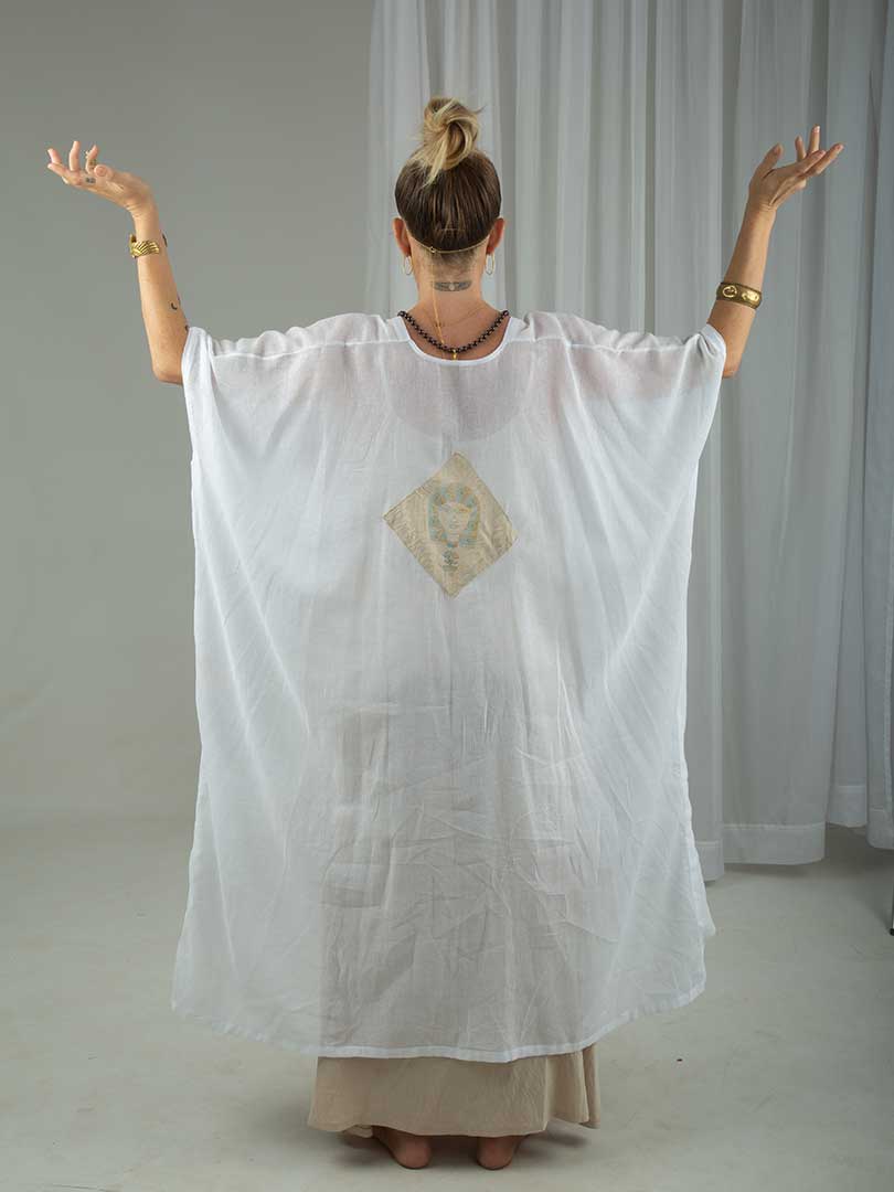 Hathor Robe of Alchemy white linen