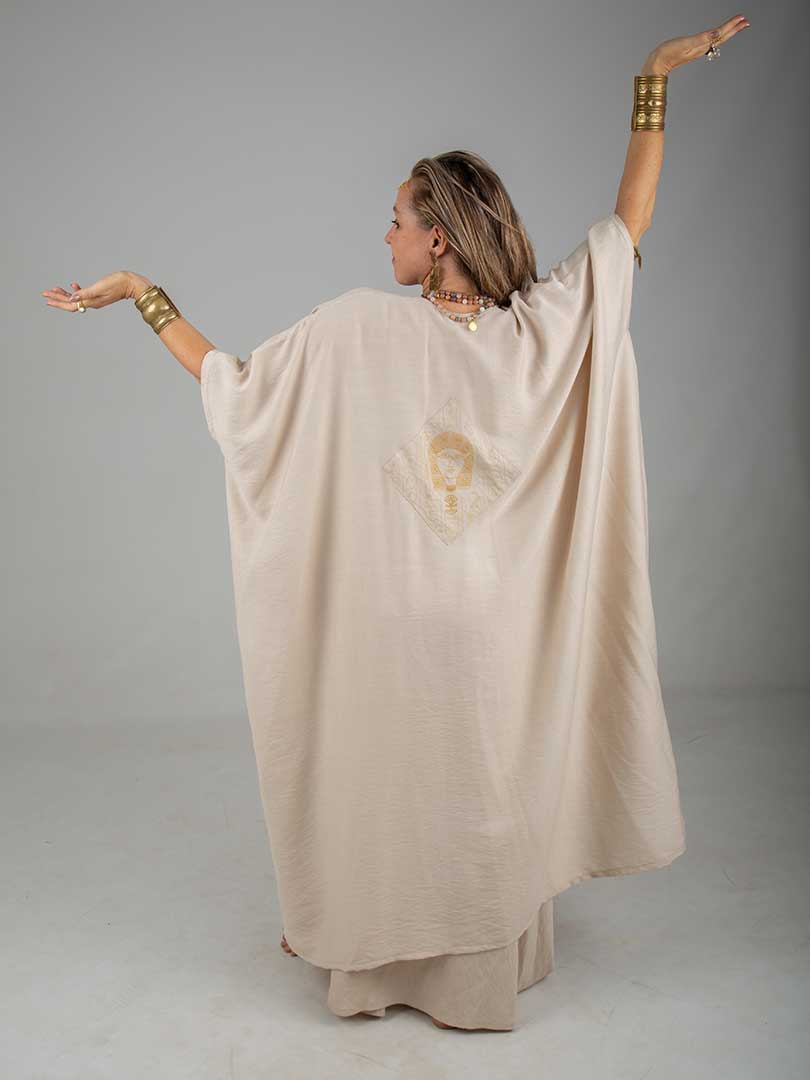 Hathor Gold Robe of Alchemy sand linen