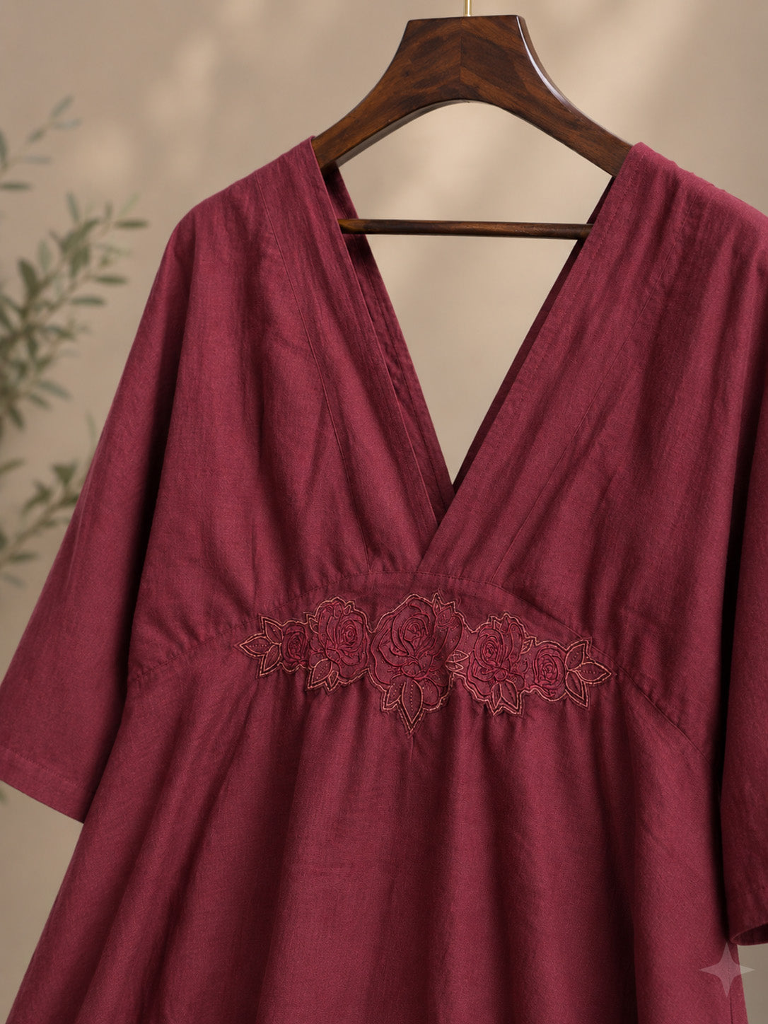 Rose Dress • Wine Red