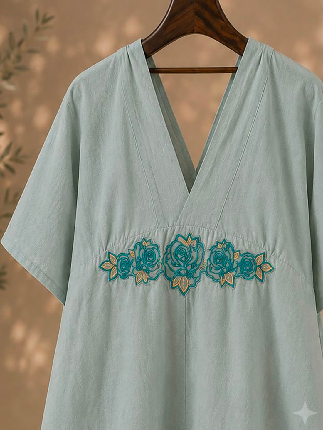 Blue Rose Ceremonial Ensemble • Teal Blue