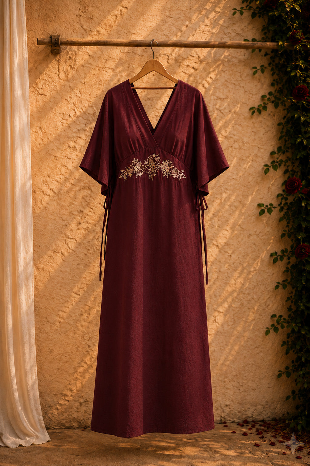 Rose Dress • Wine Gold