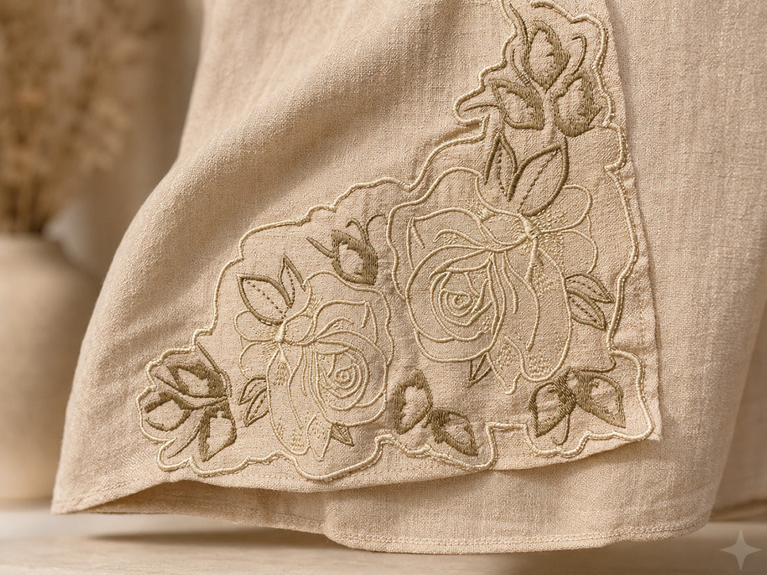 Rose & Thorn Mantle • Gold Cream