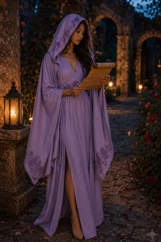 Violet Flame Rose Ceremonial Ensemble • Purple Lavender