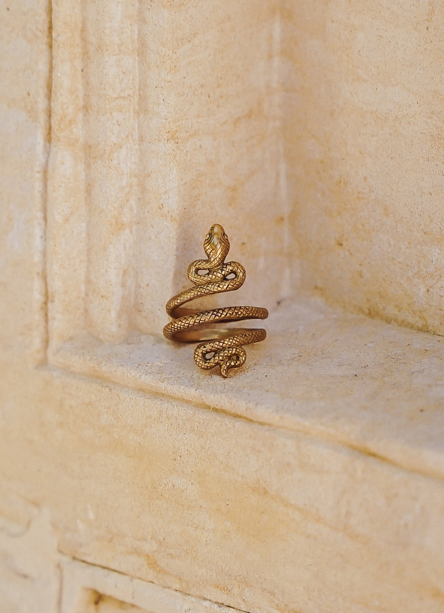 Large Brass Serpent ring.....