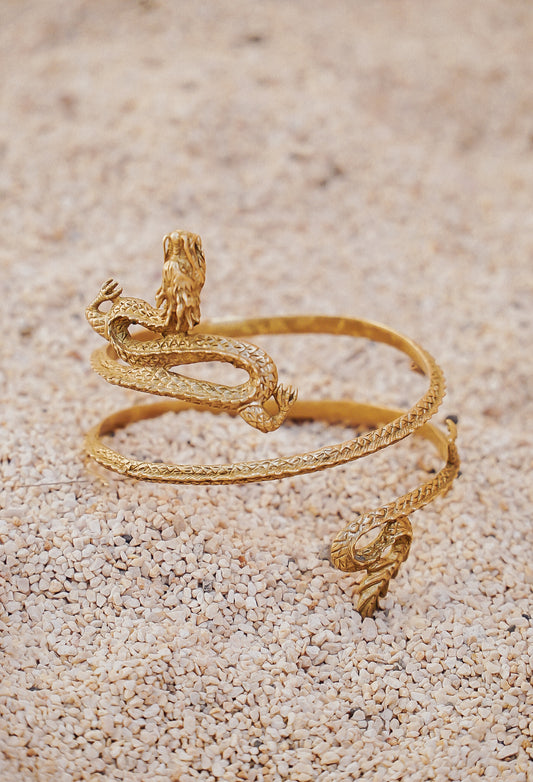 Dragon Armband Brass ...
