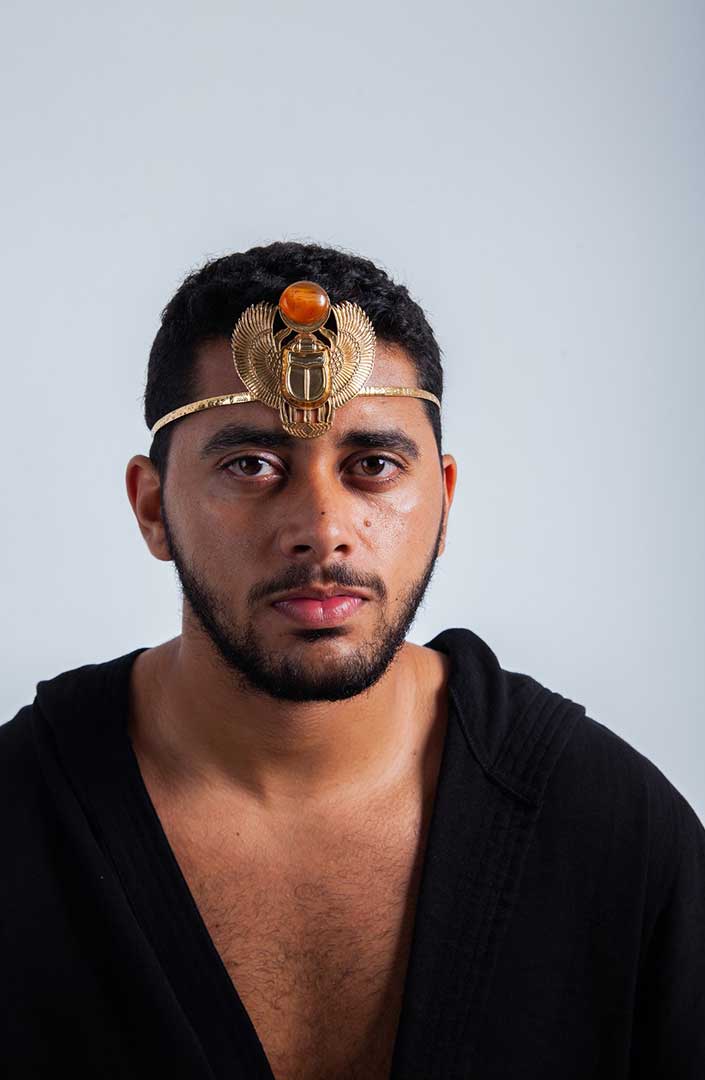 Kepira Andara Egyptian Agate Crown