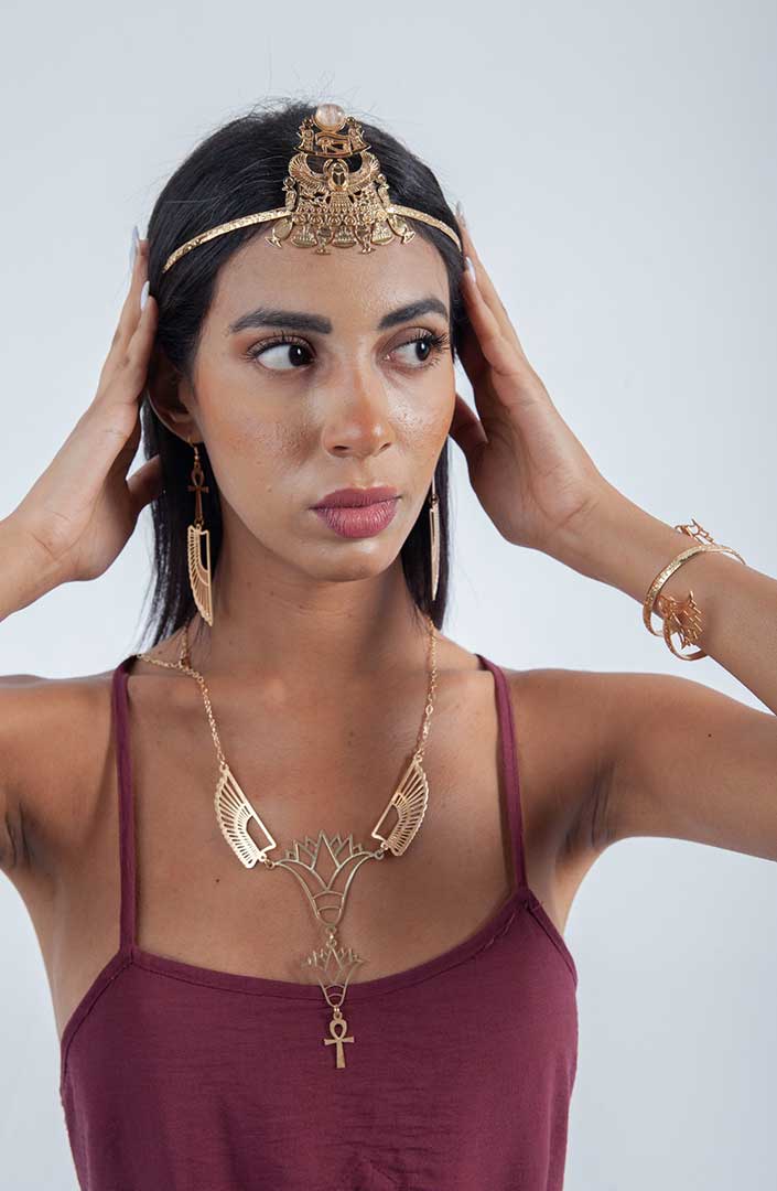 Ankh Wing Earring