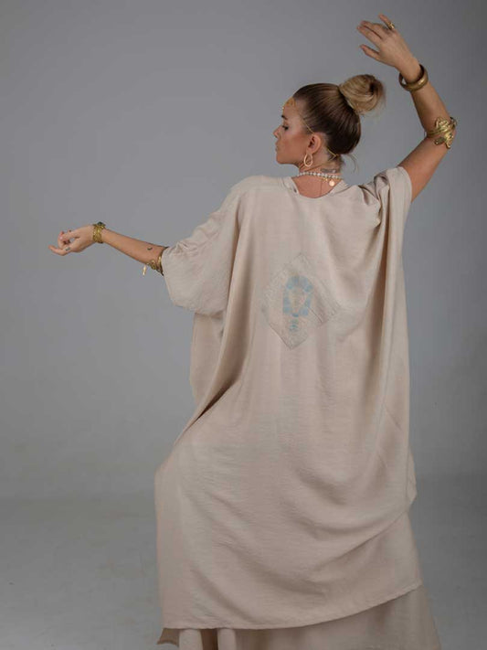 Hathor Robe of Alchemy sand linen