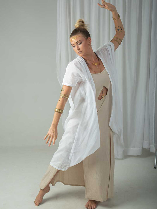 Hathor Robe of Alchemy white cotton